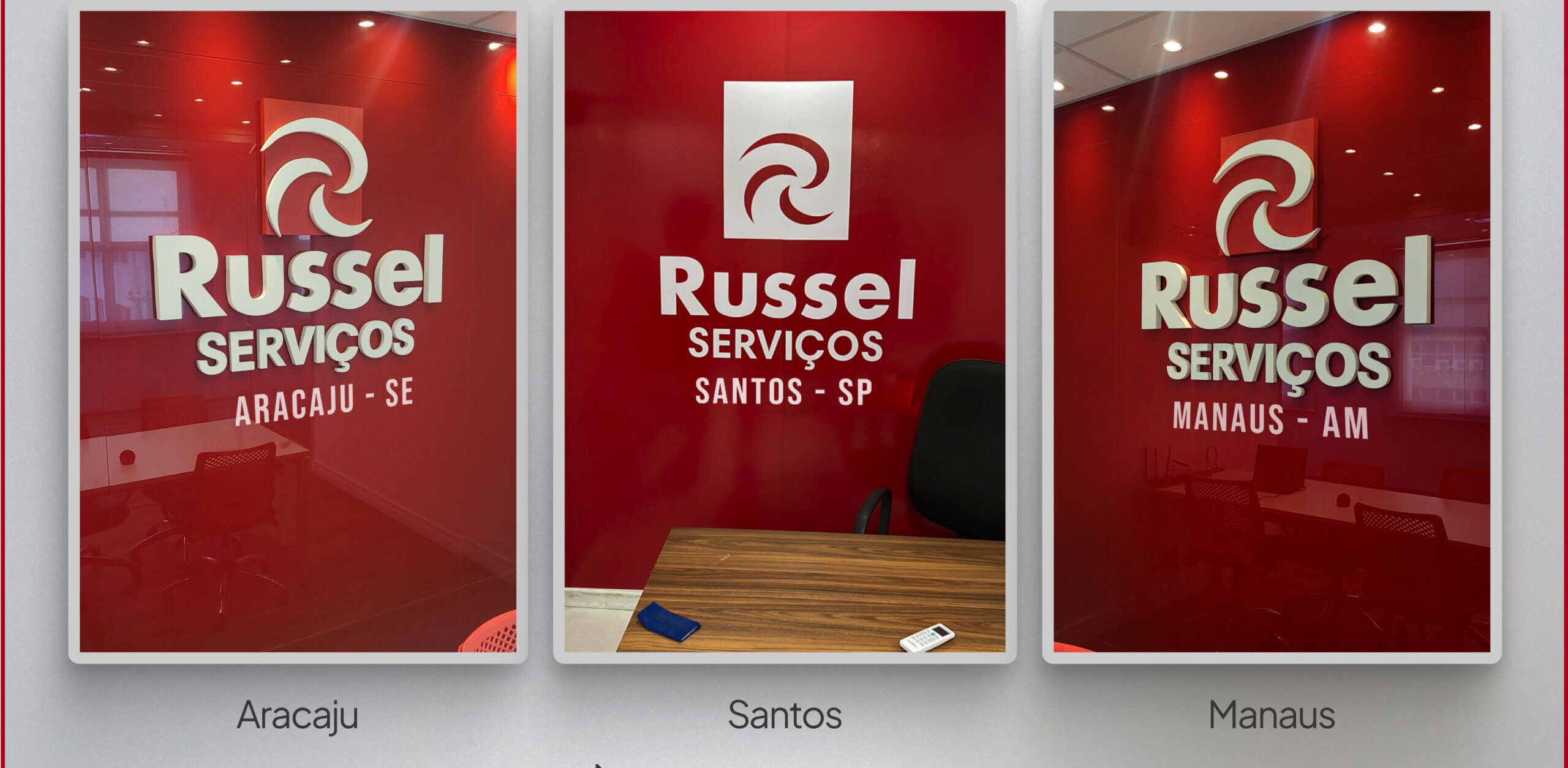 Grupo Russel Inaugura Novas Filiais em Santos, Aracaju e Manaus